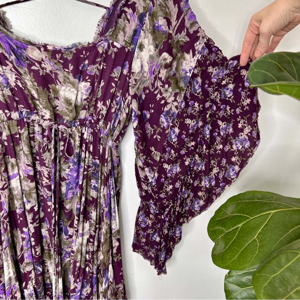 Free People Purple Heart of Gold Mini Dress - Picture 3 of 7